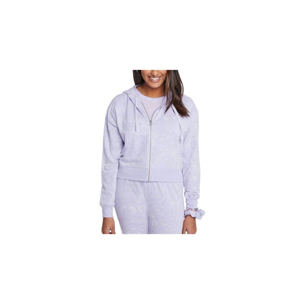 SUNDOWN BY SPLENDID Womens Jacket Hooded Purple Cuffs And Hem Juniors L